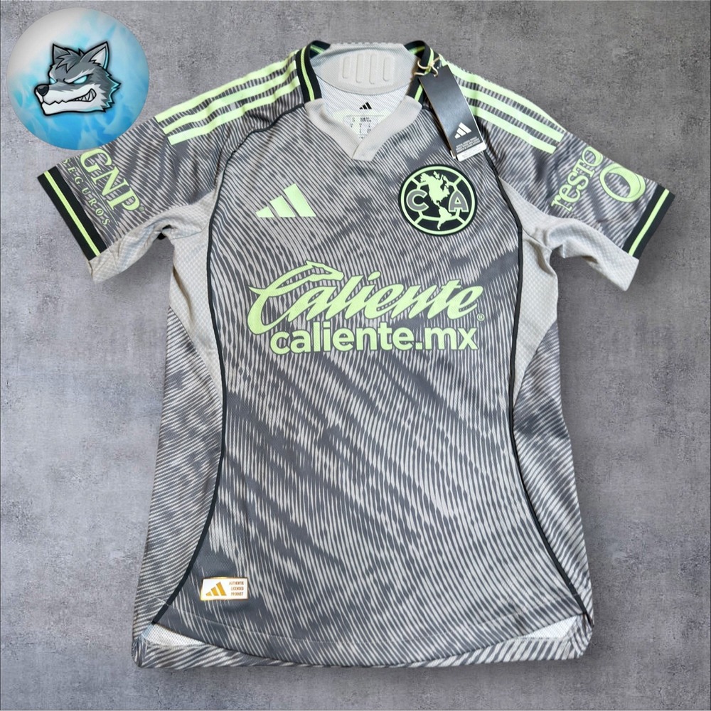 Adidas Club America Grey 25/26 Third Authentic Jersey Mens Small JN8618